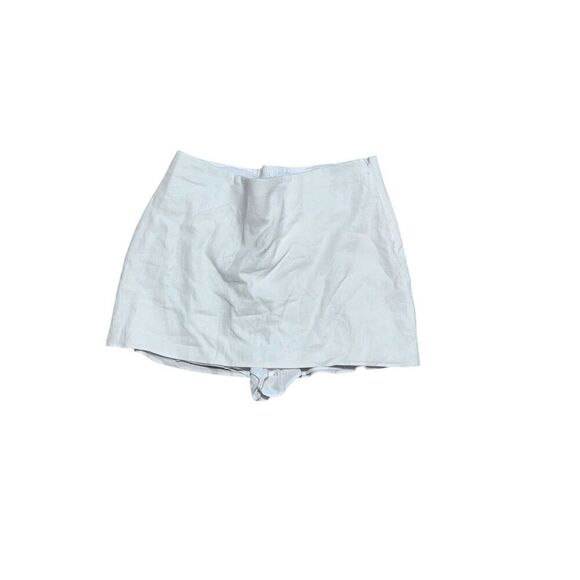BEAUTIFUL Show Me Your MuMu Mini Skirt in off White Linen Size large Retail $108 - Picture 2 of 7